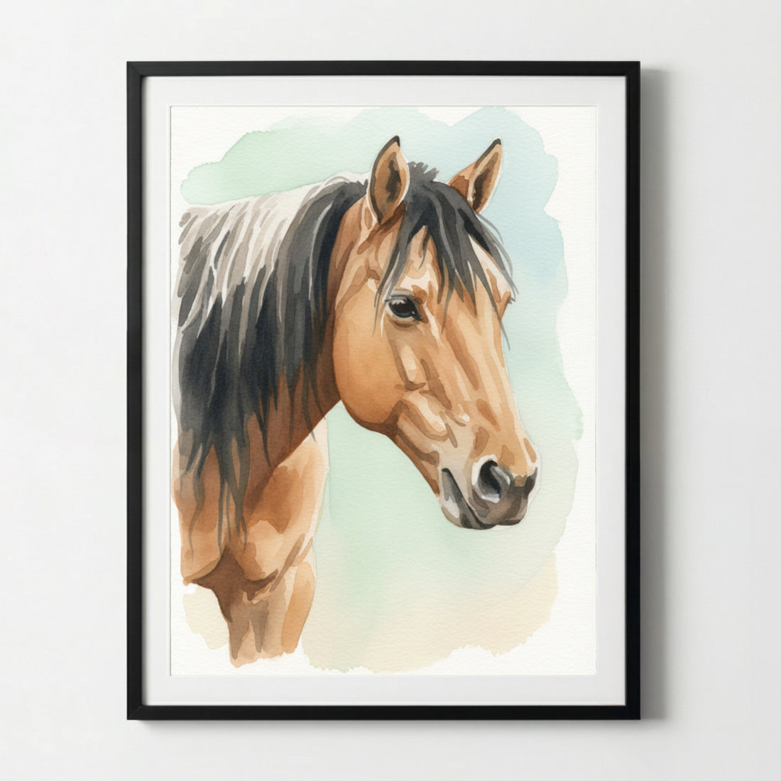 Votre cheval en poster aquarelle | Cadeau pour cavaliers