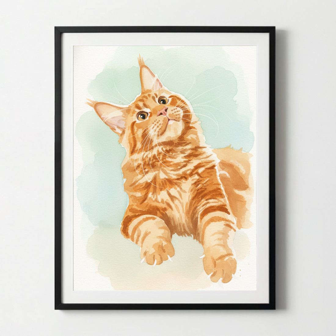 Votre chat en portrait aquarelle | Cadeau pour les amoureux des chats